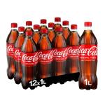 Coca-Cola Regular, PET Bottle - 1 Liter x 12