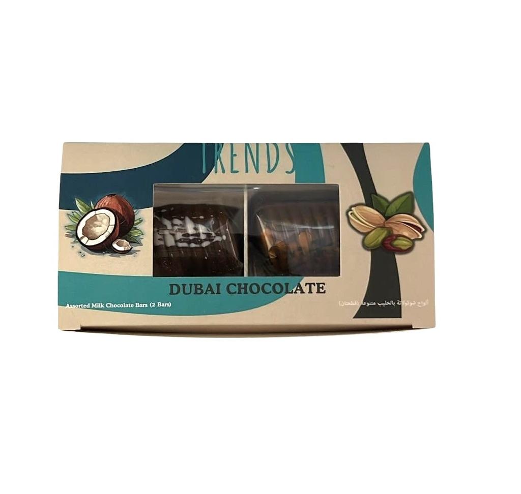 Trends Dubai Chocolate, Pistachio Kunafa & Coconut Kunafa - 80g (2x40g)