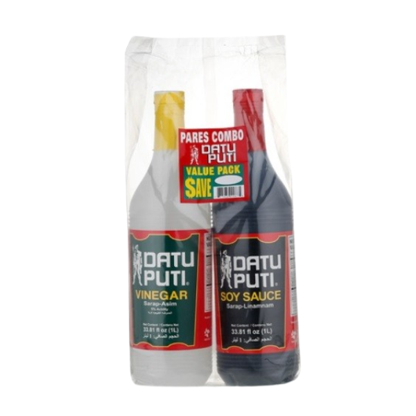 Datu Puti (Soy Sauce + Vinegar) 1 Liter Value Pack