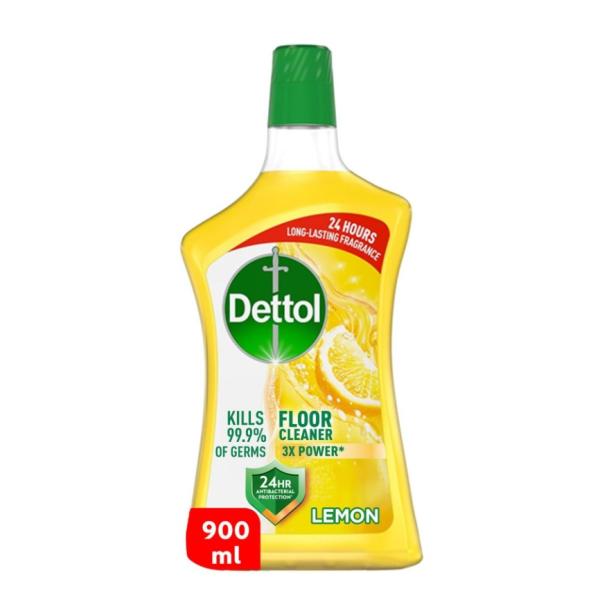 Dettol Lemon Antibacterial Power Floor Cleaner - 900 ml