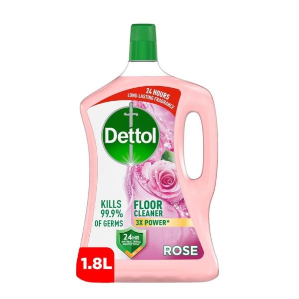 Dettol Rose Antibacterial Power Floor Cleaner - 1.8 Liter