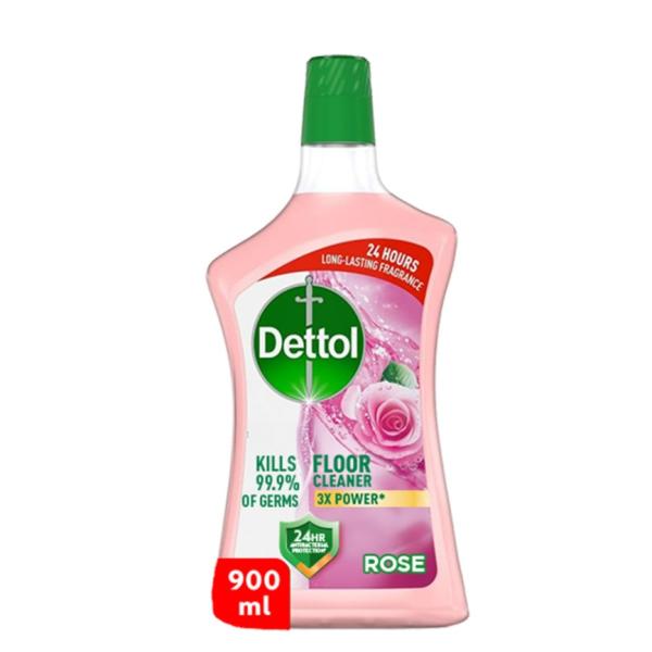Dettol Rose Antibacterial Power Floor Cleaner - 900 ml