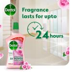 Dettol Rose Antibacterial Power Floor Cleaner - 900 ml