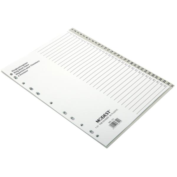 Divider PVC, 1-31 A4, Gray - 25 Sets