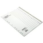 Divider PVC, A-Z A5, Gray - 25 Sets