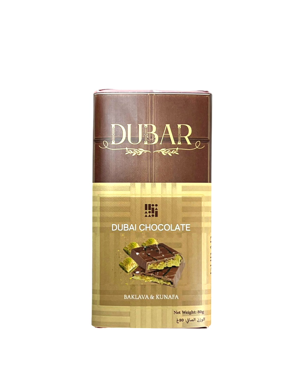 Dubar Dubai Chocolate, Baklava & Kunafa - 80g