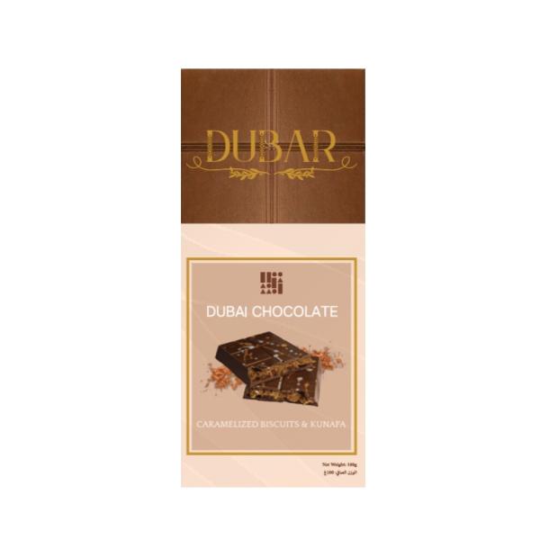 Dubar Dubai Chocolate, Caramelized Biscuit & Kunafa - 100g