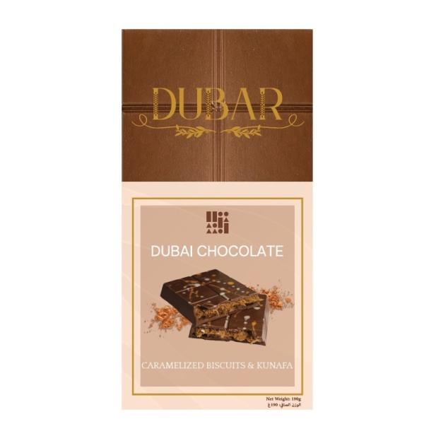 Dubar Dubai Chocolate, Caramelized Biscuits & Kunafa - 190g