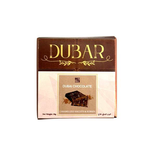 Dubar Dubai Chocolate, Caramelized Biscuits & Kunafa - 50g