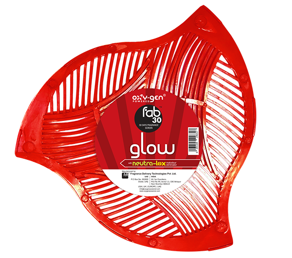 Fab 30 Fragrance Splash Urinal Screen Deodorizer - Glow Scent