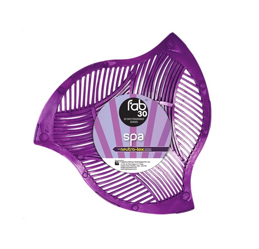 Fab 30 Fragrance Splash Urinal Screen Deodorizer - Spa Scent