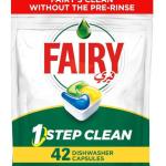 Fairy All-in-One Plus Dishwasher Tablets, Yellow - 42 Capsules