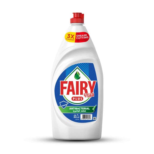 Fairy Antibacterial with Alternative Power to Bleach, Dish Washing Liquid Soap - 800 ml