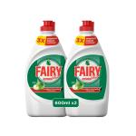 Fairy Plus Original with Alternative Power to Bleach, Dish Washing Liquid Soap - 600 ml (Dual Pack)