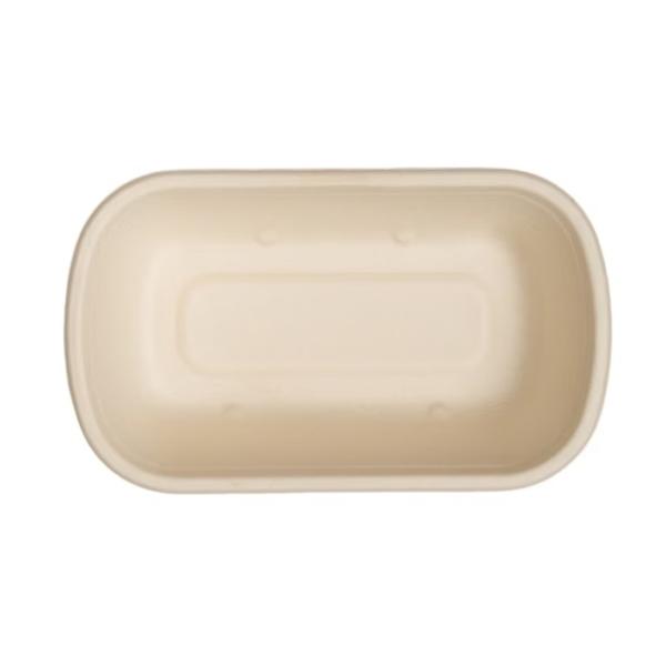 Falcon Bagasse Rectangle Container, 1200 ml - 125 pcs x 4