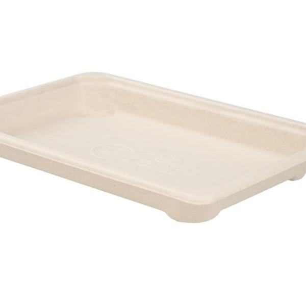 Falcon Bagasse Sushi Tray SS-04 - 50 pcs x 10