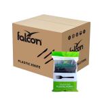 Falcon Heavy Duty Plastic Fork, Black - 50 pcs