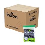Falcon Heavy Duty Plastic Spoon, Black - 50 pcs
