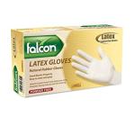 Falcon Latex Gloves Powder Free, Large - 100 pcs