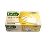 Falcon Latex Gloves Powder Free, Medium - 100 pcs