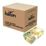 Falcon Latex Gloves Powder Free, Medium - 100 pcs