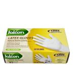 Falcon Latex Gloves Pre-Powdered, Extra Large - 100 pcs