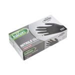 Falcon Nitrile Gloves Powder Free, Medium (Black) - 100 pcs