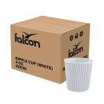 Falcon Paper Cup Ripple White, 4 oz - 25 pcs