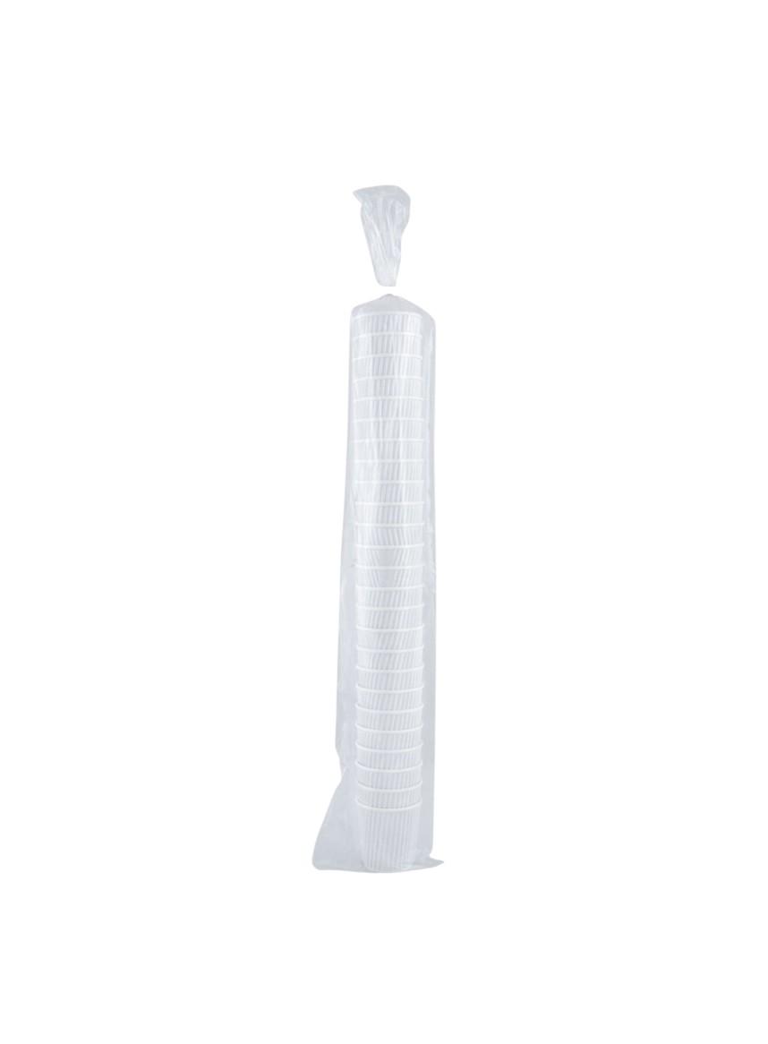 Falcon Paper Cup Ripple White, 4 oz - 25 pcs