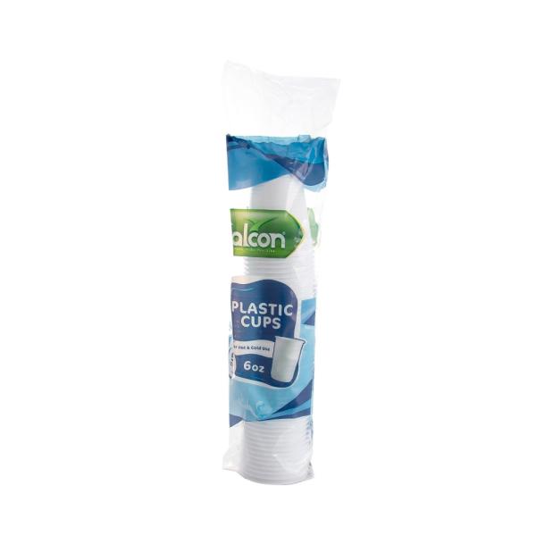 Falcon Plastic Cups, 6 oz - 50 pcs