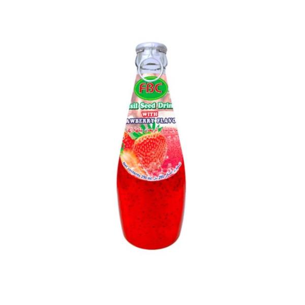 FBC Basil Seed Drink with Strawberry Flavor - 290 ml