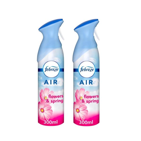 Febreze Flowers and Spring Air Freshener - 300 ml (Dual Pack)