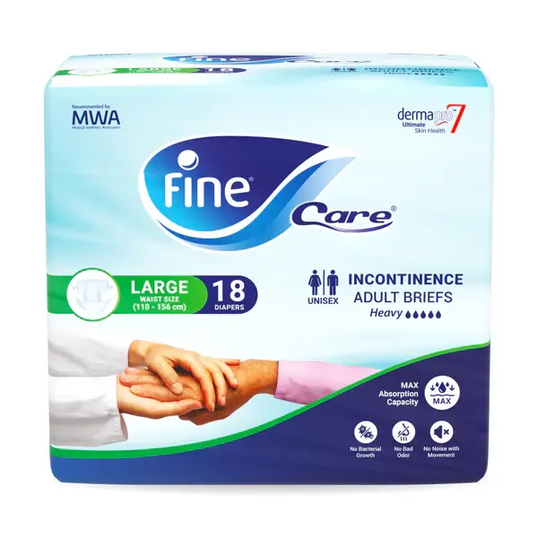 Fine Adult Diaper, Fine Care, Large - 18 Diapers