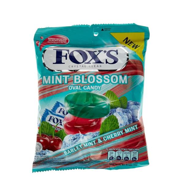 Fox Mint Blossom Oval Candy, Bag - 125g