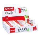 GIGIS Eraso Dust Free Eraser, Medium - Pack of 12