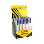 GIGIS Unimax Ultron 2X, .07 mm Ballpen, Blue - Pack of 50