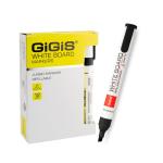 GIGIS White Board Marker, Chisel Tip, Black - Pack of 12