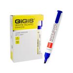 GIGIS White Board Marker, Chisel Tip, Blue - Pack of 12