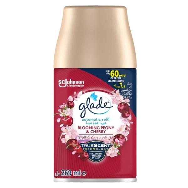 Glade Automatic Spray Refill, Blooming Peony & Cherry - 269 ml