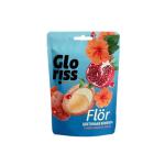 Gloriss FLÖR Peanuts Glazed White Chocolate with Garnet and Hibiscus - 65g