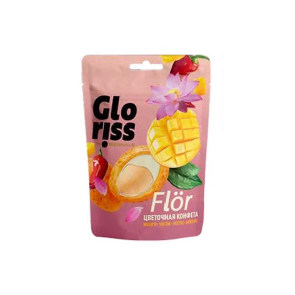 Gloriss FLÖR Peanuts Glazed White Chocolate with Mango and Chilli - 65g