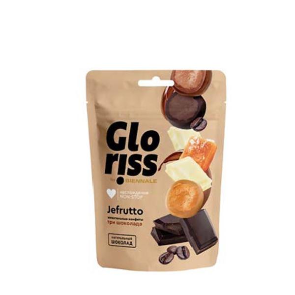 Gloriss Jefrutto Chewing Sweets in Chocolate Assorti - 75g