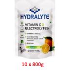 Hydralyte, Vitamin C Electrolytes, Lemon Lime Flavor Mix, Pouch - 800g