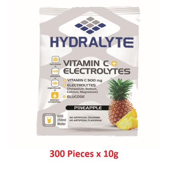 Hydralyte, Vitamin C Electrolytes, Pineapple Flavor Mix, Pouch - 10g