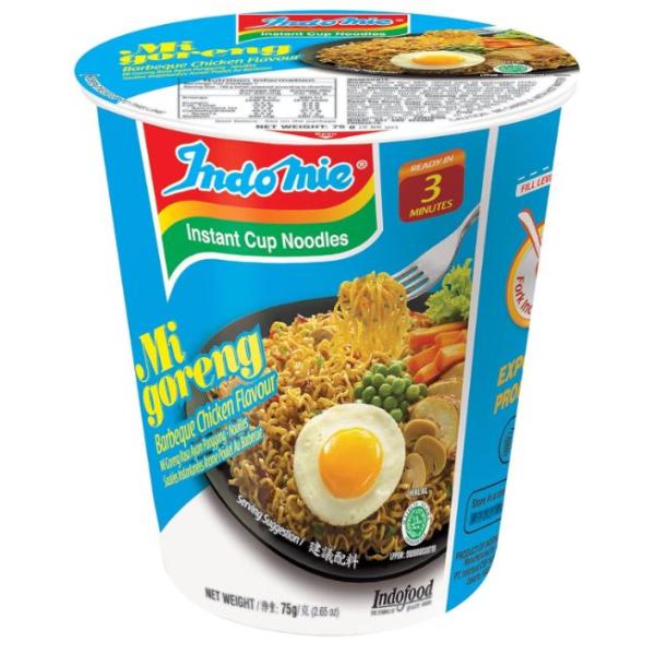 Indomie Fried BBQ Chicken Cup Noodles - 75g