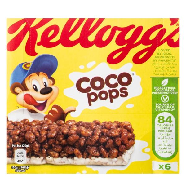 Kellogg's Coco Pops Cereal Bar CMB - 20g x 6