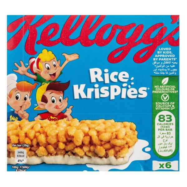 Kellogg's Rice Krispies Cereal Bar CMB - 20g x 6