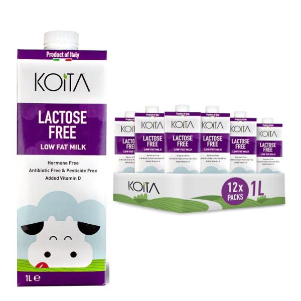 Koita Lactose-Free, Low Fat Milk - 1 Liter