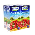 Lacnor Essentials Cranberry Juice - 1 Liter x 4