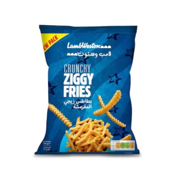 Lamb Weston Crunchy Ziggy Fries - 750g